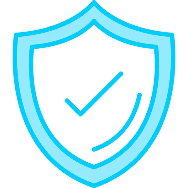 Protection Line Icon Vector Illustration — 스톡 벡터