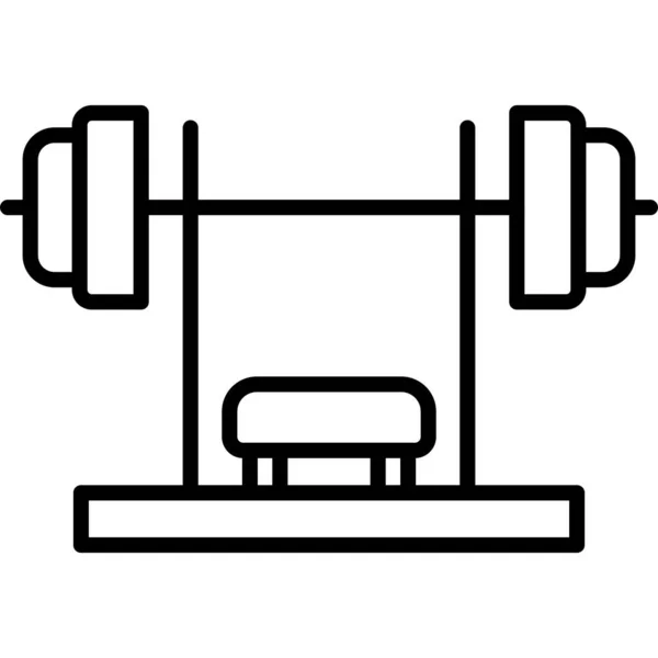Ikona Wektora Fitness Siłowni — Wektor stockowy