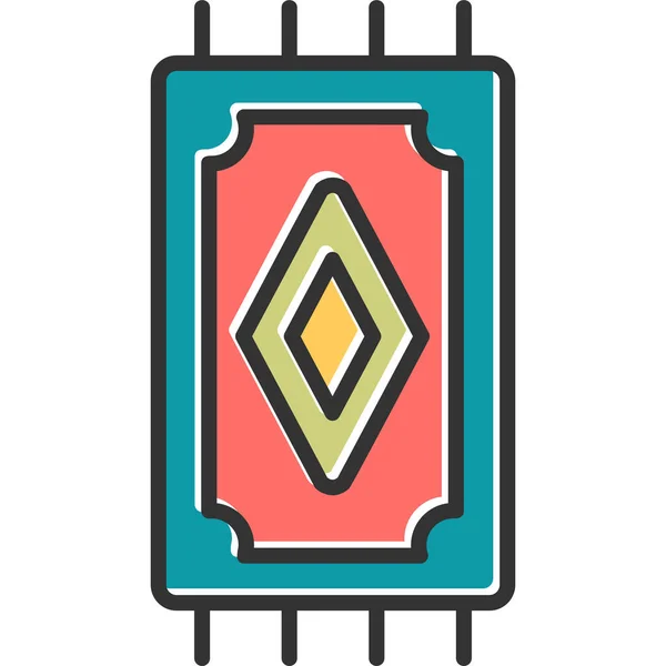 Teppichwebsymbol Einfache Illustration — Stockvektor