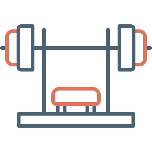 Fitness Und Fitness Vektor Ikone — Stockvektor