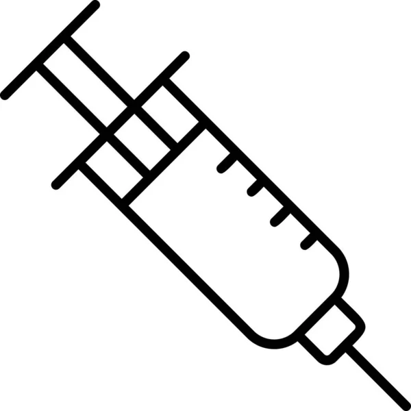 Syringe Web Icon Simple Illustration — Stock Vector