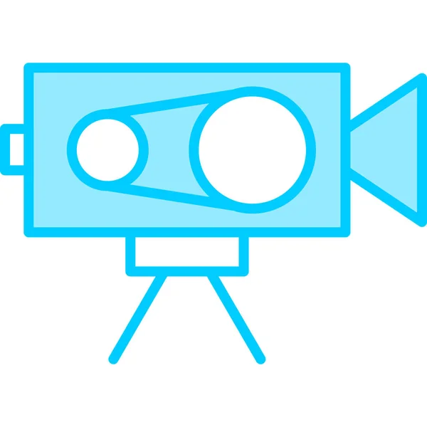 Videocamera Icona Illustrazione Grafica — Vettoriale Stock