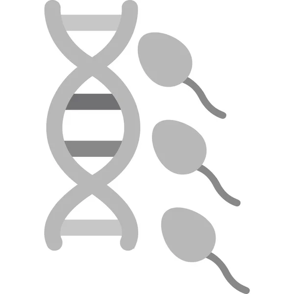 Molecola Dna Icona Web — Vettoriale Stock