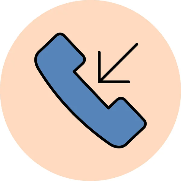 Telefonsamtal Ikon Vektor Illustration — Stock vektor