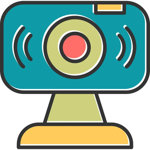 Web Cam Simple Webcam Icon Design — Stock Vector