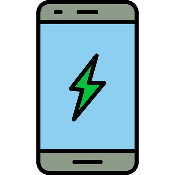 Opladen Mobile Digitale Illustratie Van Smartphone Apparaat — Stockvector