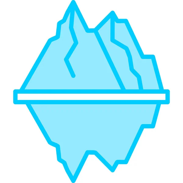 Ícone Iceberg Ilustração Design Moderno — Vetor de Stock