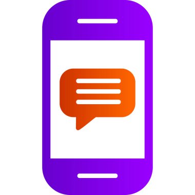 ileti ikonu vektör illüstrasyonu