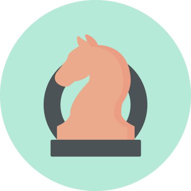 Satranç ikonu vektör illüstrasyonu