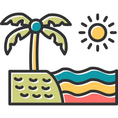 Yaz tatili. Web simgesi