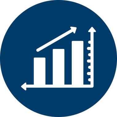 graph with growing chart icon vector illustration graphic design