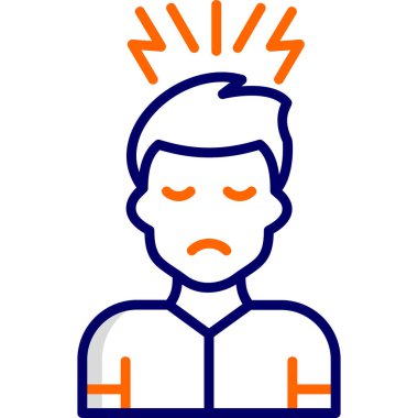 Adamım. Web simgesi basit illüstrasyon