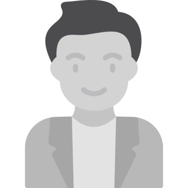 Adamım. Web simgesi basit illüstrasyon