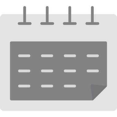 Takvim simgesi, vektör illüstrasyonu basit tasarım