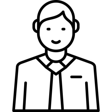 Adamım. Web simgesi basit illüstrasyon 