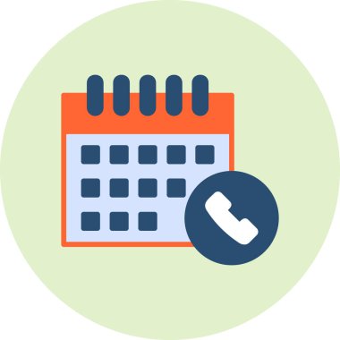 Takvim simgesi, vektör illüstrasyonu basit tasarım