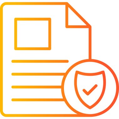 Belge simgesinin vektör illüstrasyonu