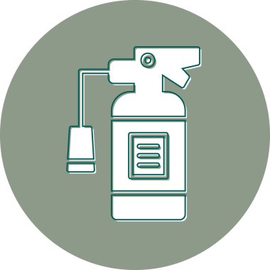 Yangın söndürücü, ağ basit simge illüstrasyonu