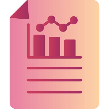 Bar Chart. web icon simple design