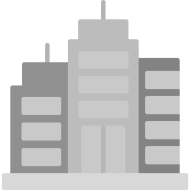 Bina. Web simgesi basit illüstrasyon