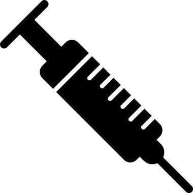 Şırınga. Web simgesi basit illüstrasyon