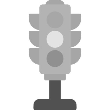Trafik ışığı simgesi, vektör illüstrasyonu