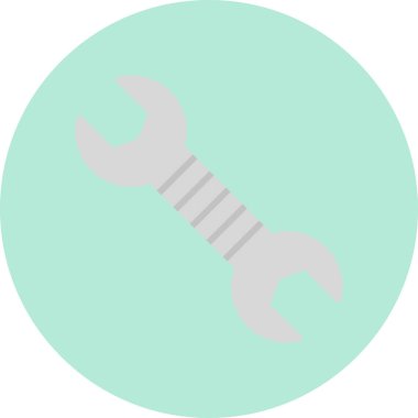 İngiliz anahtarı. Web simgesi basit tasarım