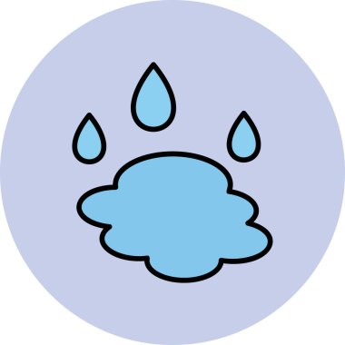 Puddle simge vektör illüstrasyonu
