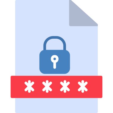 Kilit. Web simgesi basit illüstrasyon