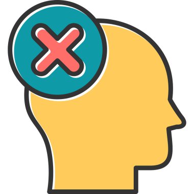 Yanlış düşünüyorsun modern simge vektör illüstrasyonu