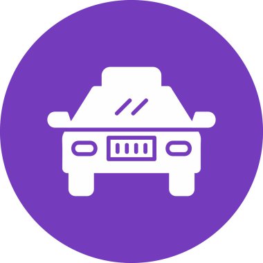 taksi simgesi vektör illüstrasyonu