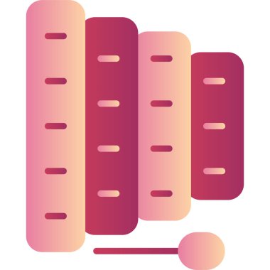 Ksilofon. Web simgesi basit illüstrasyon