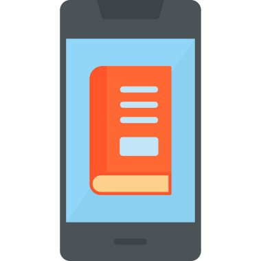 Cep telefonu. Web simgesi basit illüstrasyon