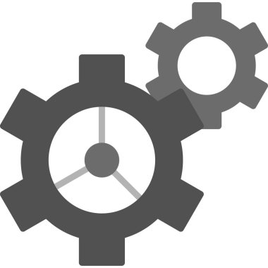 Çarklar, vites döndürme simgesi çizimi