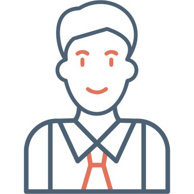 Manager, Businessman User logo, simple icon for web page 