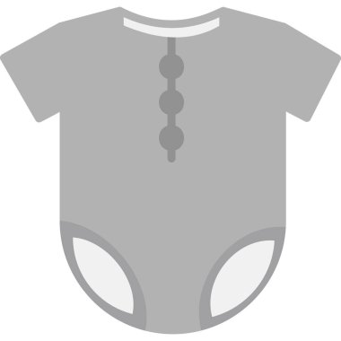 Gömlek ikonu. Giysi vektör sembolü tasarımının basit bir gösterimi.