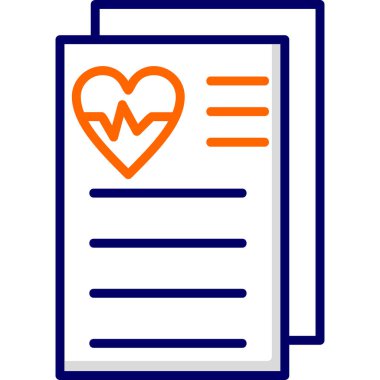 Belge simgesinin vektör illüstrasyonu