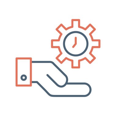 vector illustration of time management modern icon in design