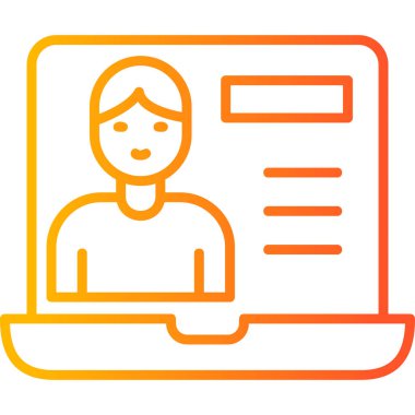 kullanıcı. Web simgesi basit illüstrasyon