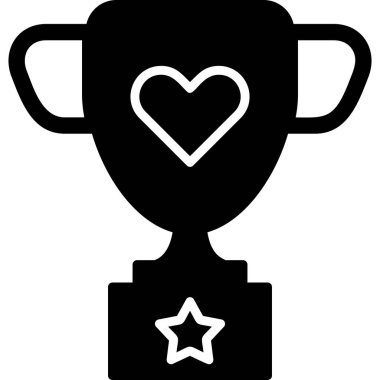 Kupa. Web simgesi basit illüstrasyon