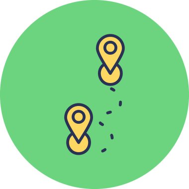 Yönlendirme web simgesi basit illüstrasyon