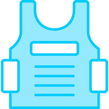 Kurşun geçirmez yelek, vektör çizimi