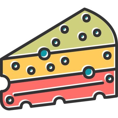 Yemek. Web simgesi basit illüstrasyon