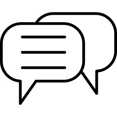 Sohbet Baloncuğu. Vektör illüstrasyonu