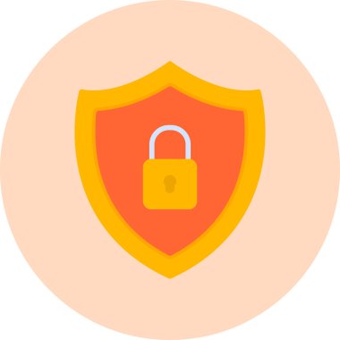 Güvenlik sisteminin vektör çizimi