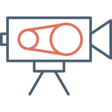 Video Kamera, grafik illüstrasyon simgesi