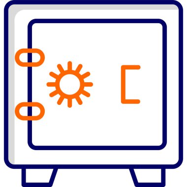 Dolap. Web simgesi basit illüstrasyon