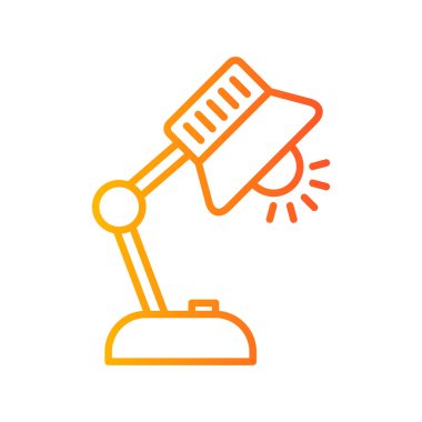 simple web icon, vector illustration of table lamp 