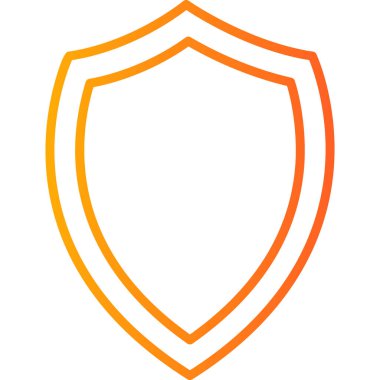 kalkan simgesi, vektör illüstrasyonu basit tasarım