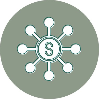 Soyut simge vektör illüstrasyonu pazarlanıyor